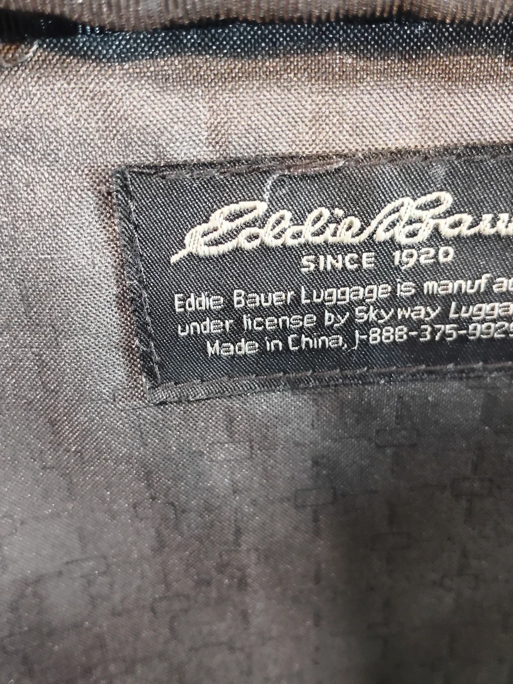 Eddie Bauer Dk Grey&Black Travel/Messenger/Laptop Bag W/Shoulder Strap